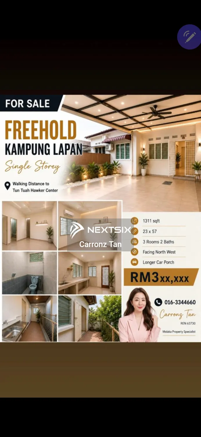 1-sty Terrace/Link House For Sale in Melaka Tengah Melaka - Image 8