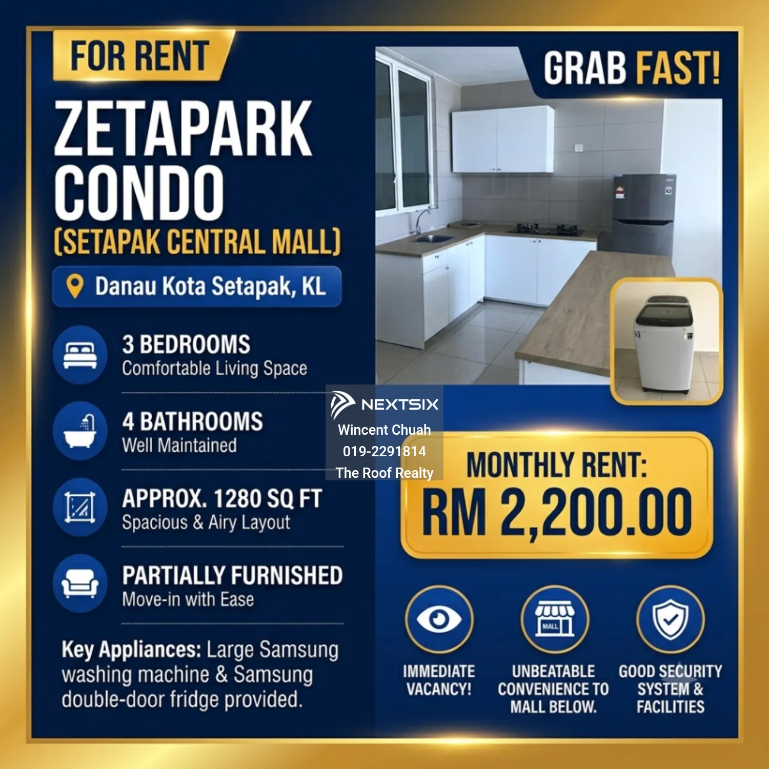 Serviced Residence For Rent in Setapak Kuala Lumpur