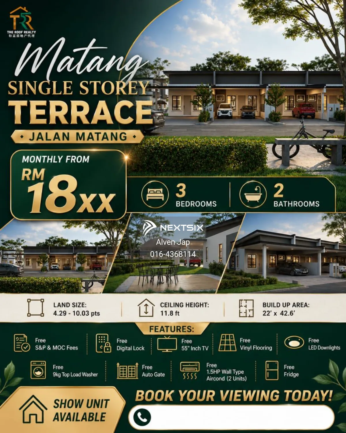 1-sty Terrace/Link House For Sale in Kuching Sarawak
