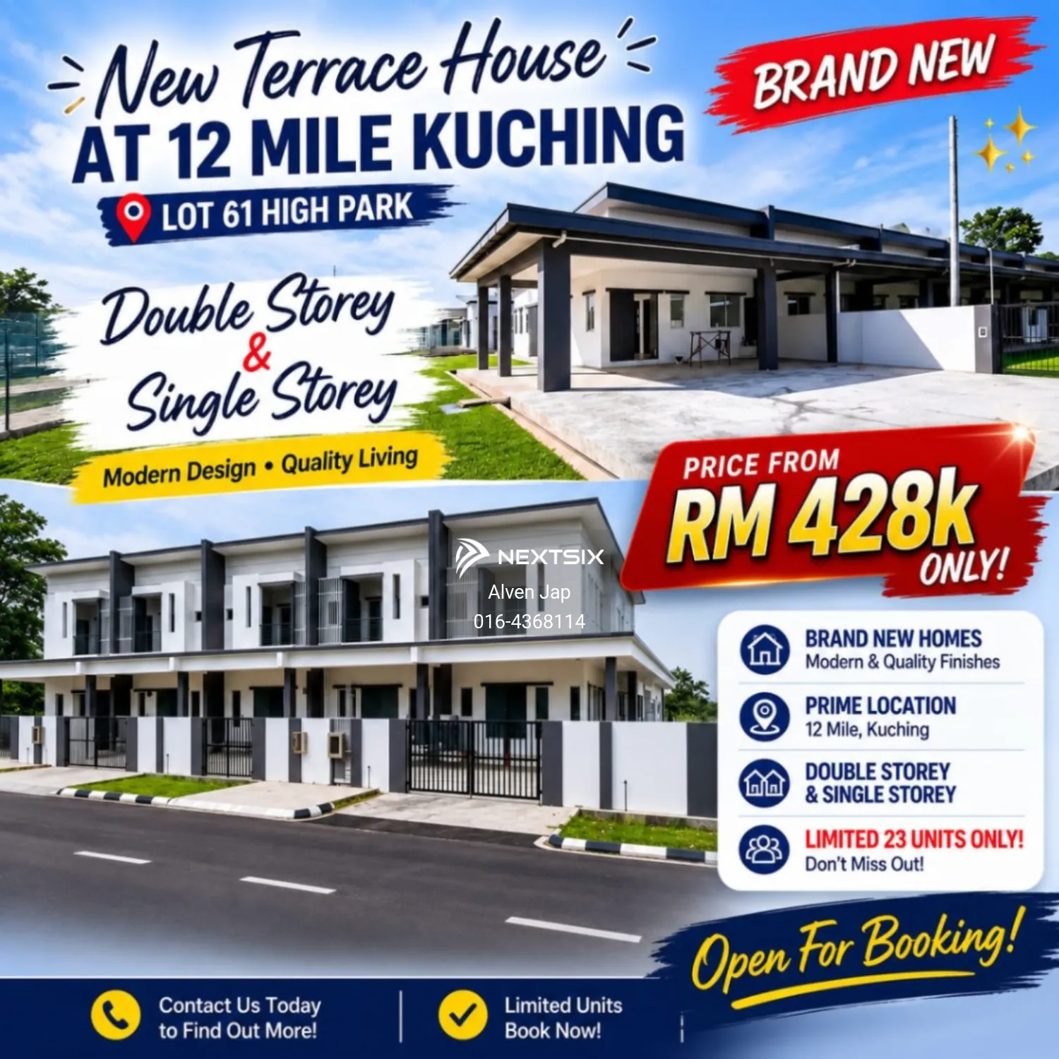 2-sty Terrace/Link House For Sale in Kuching Sarawak