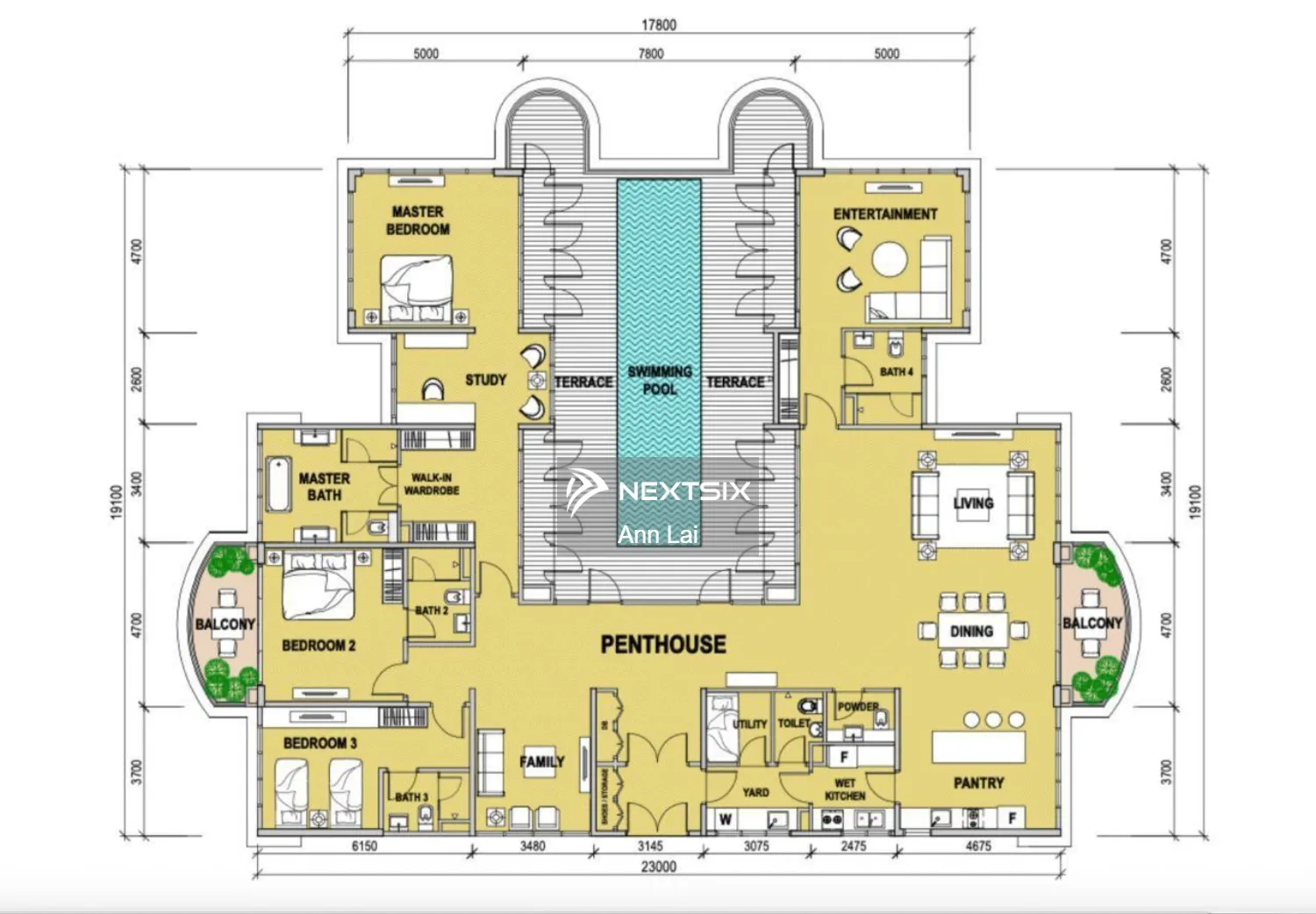 Condominium floor plan - Image 1