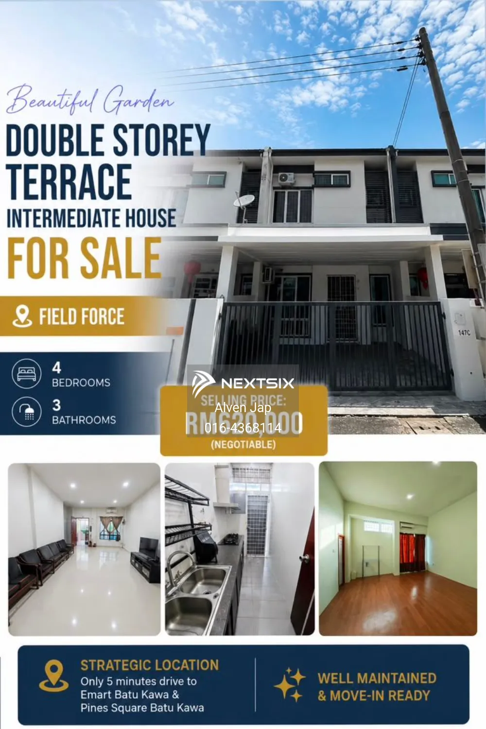 2-sty Terrace/Link House For Sale in Kuching Sarawak