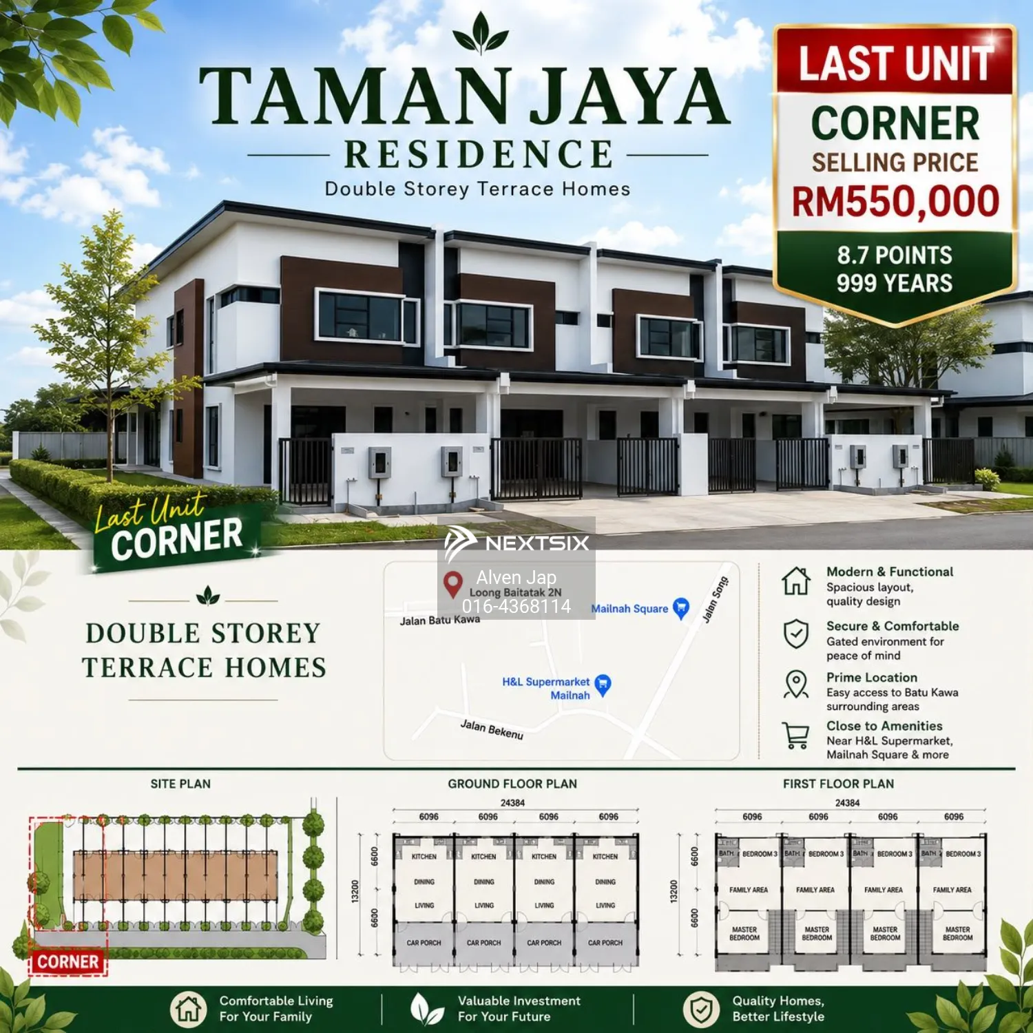 2-sty Terrace/Link House For Sale in Kuching Sarawak