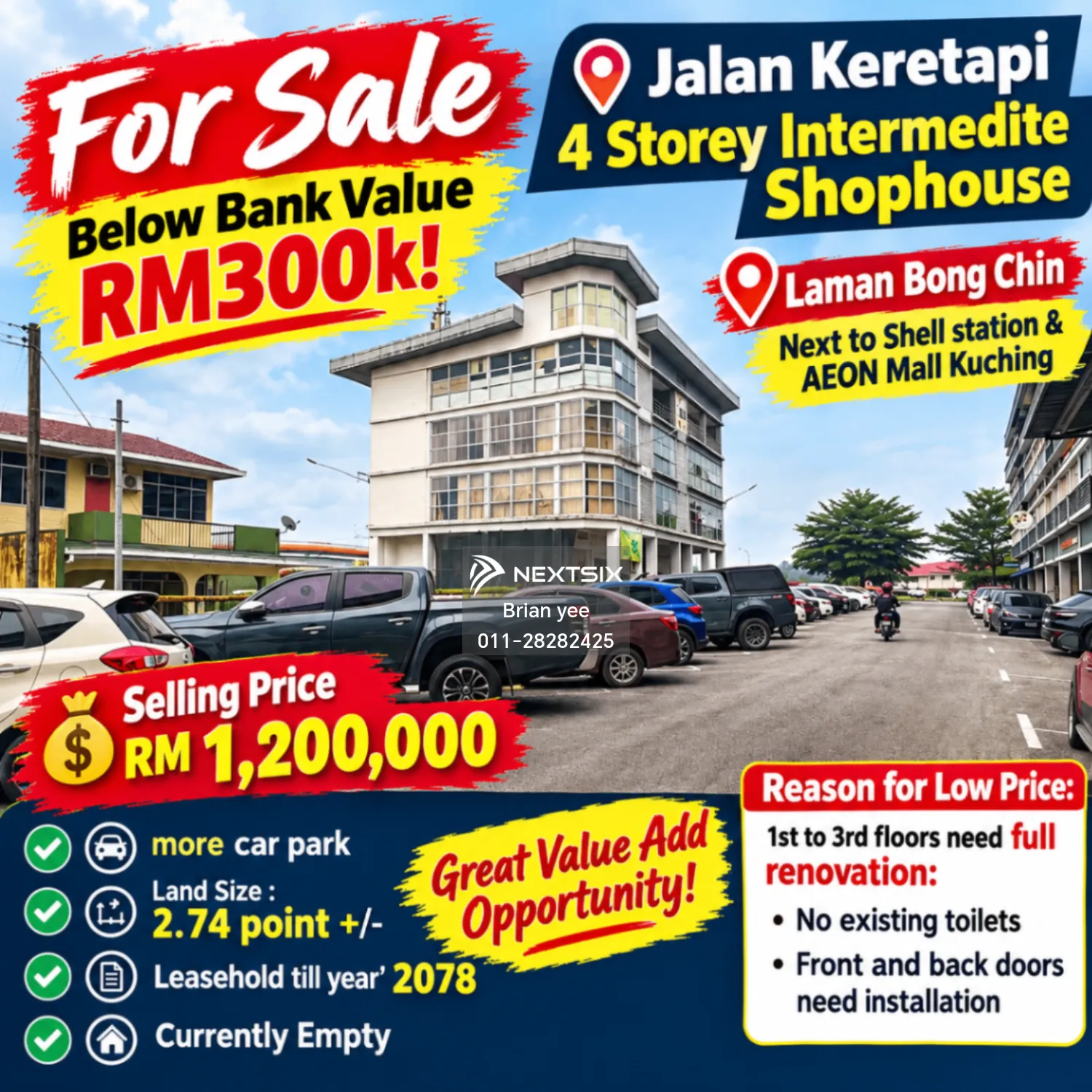 Shop Office For Sale in Kuching Sarawak