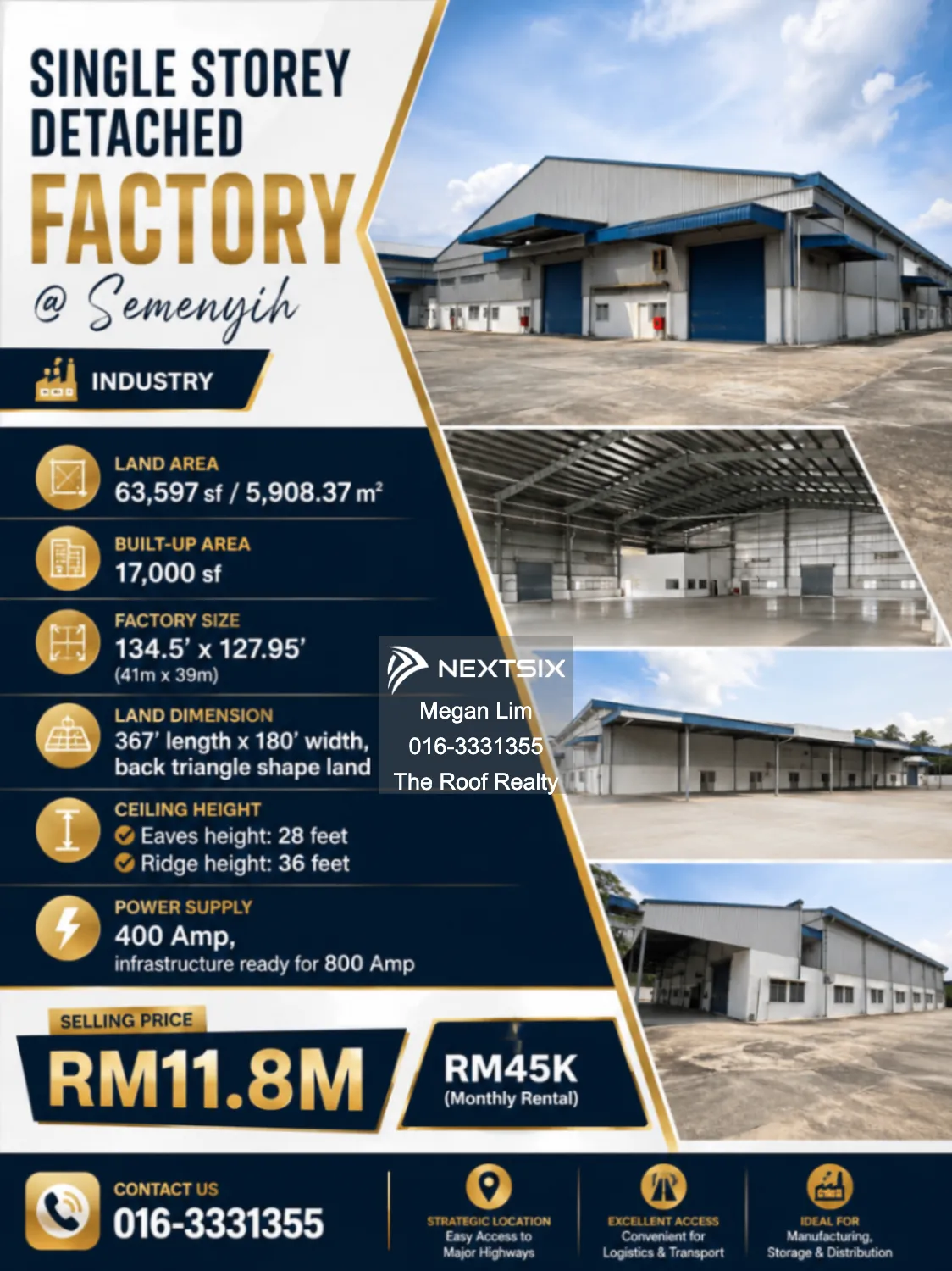 Detached Factory For Rent in Semenyih Selangor