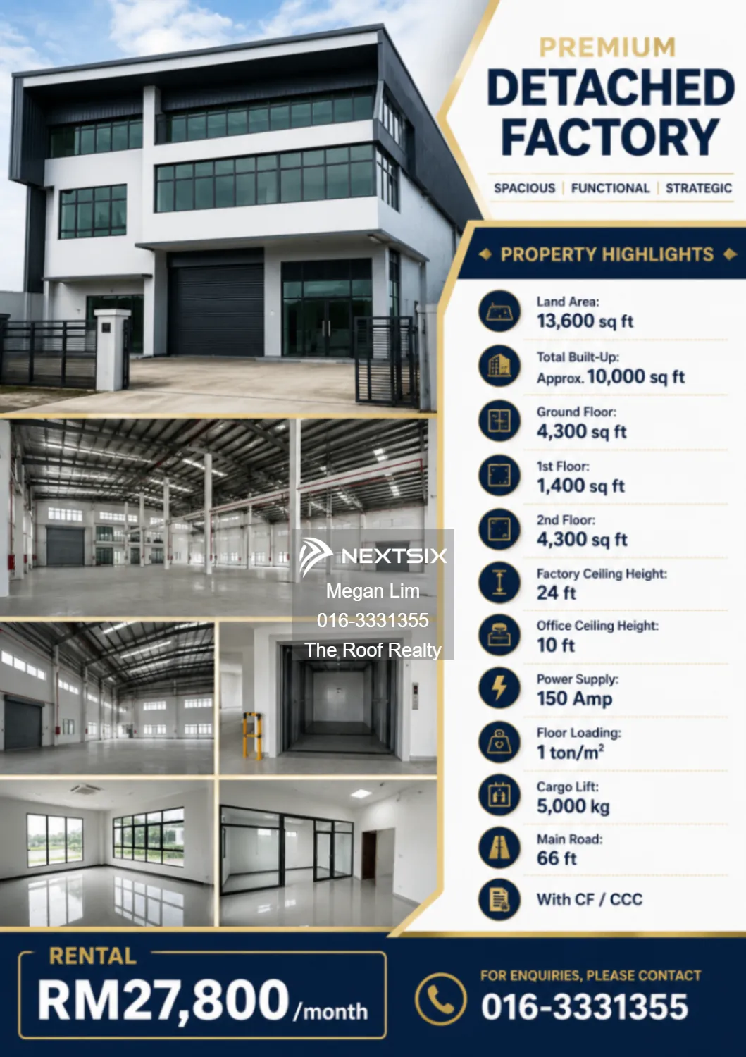 Semi-D Factory For Rent in Balakong Selangor