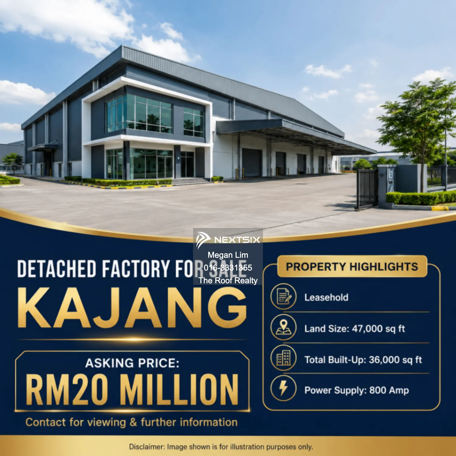 Detached Factory For Sale in Kajang Selangor