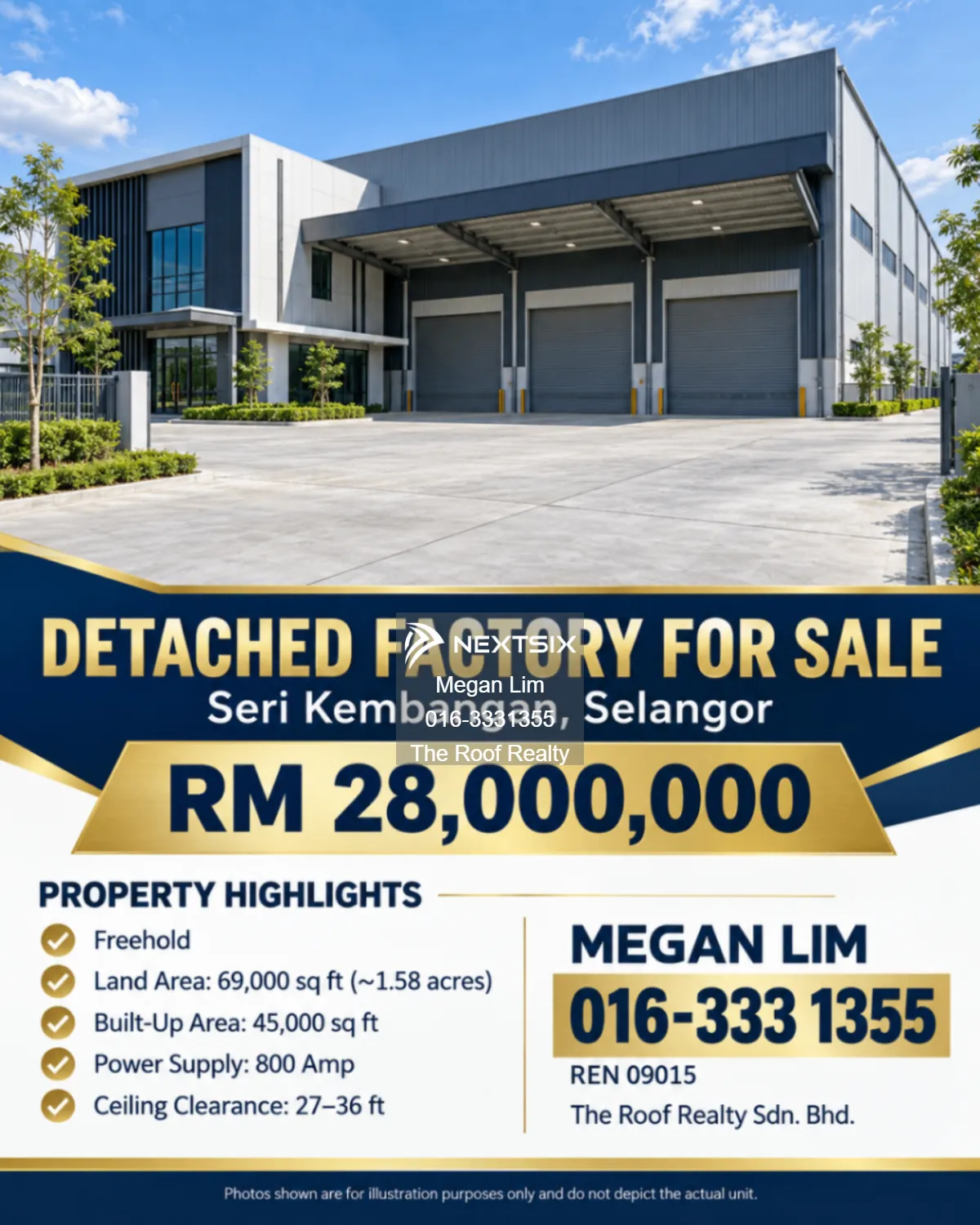 Detached Factory For Sale in Seri Kembangan Selangor
