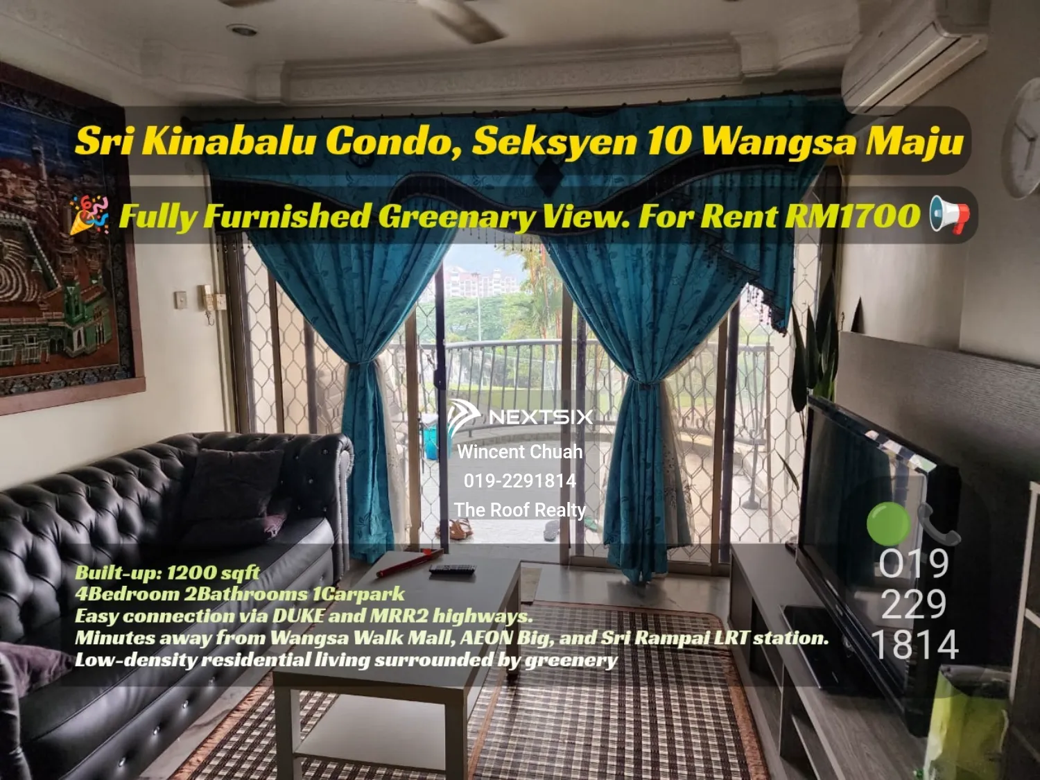 Apartment For Rent in Wangsa Maju Kuala Lumpur