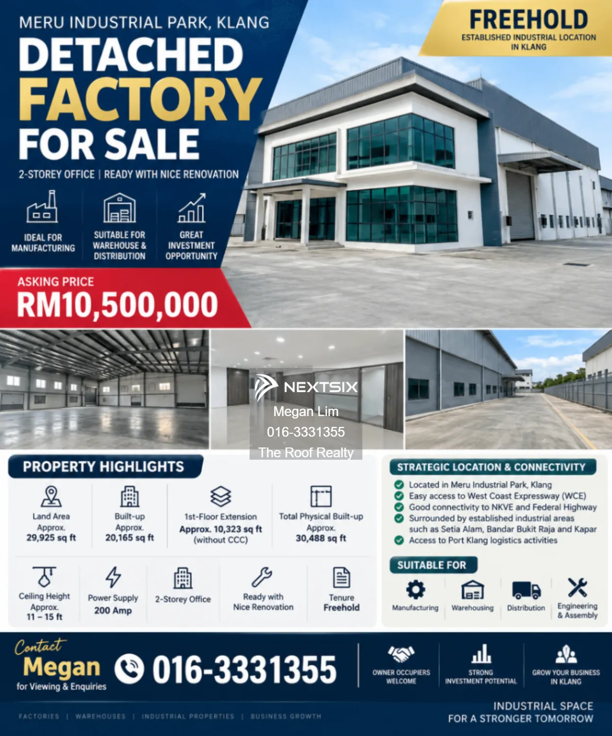 Detached Factory For Sale in Klang Selangor