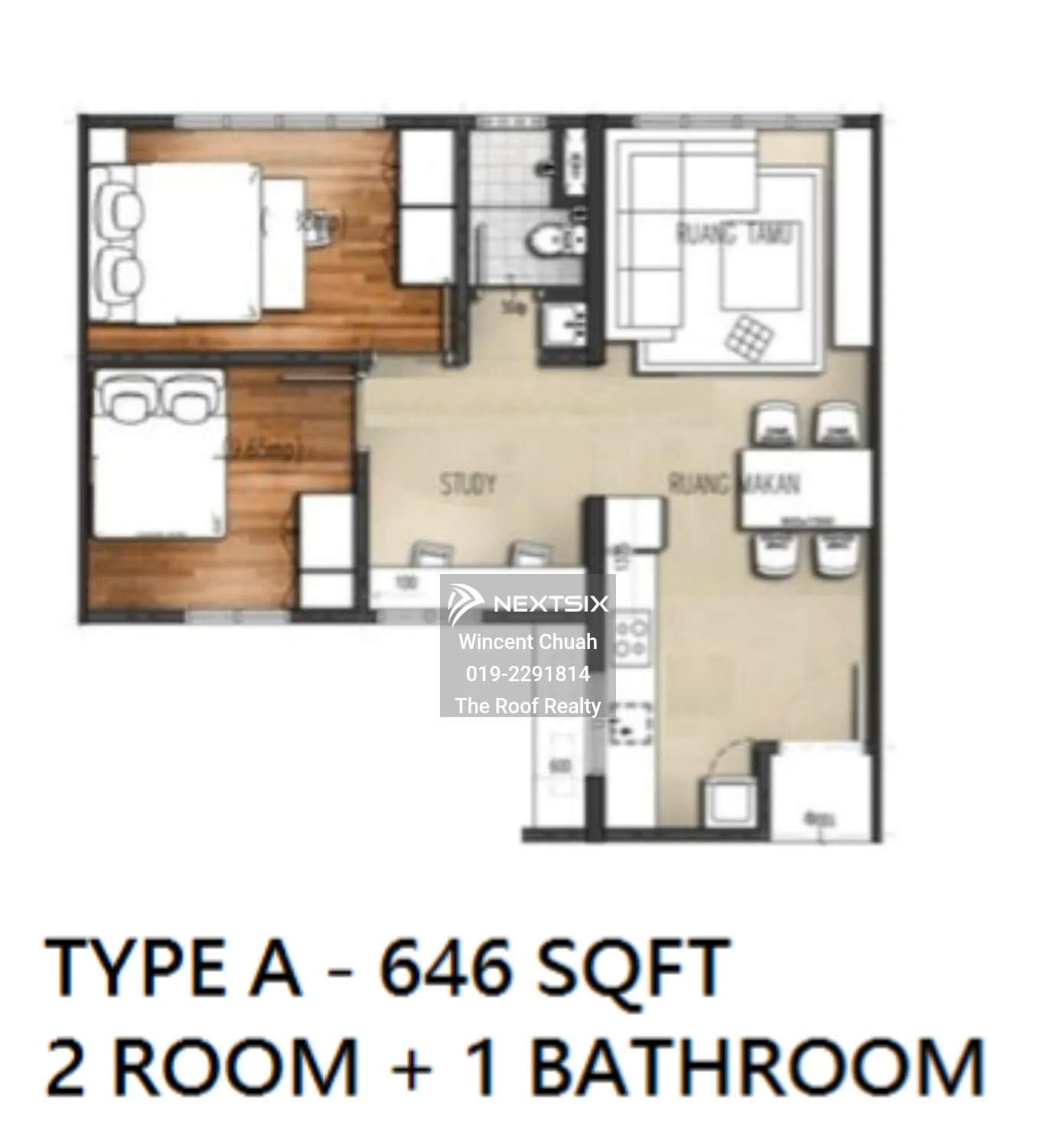 Condominium floor plan - Image 1