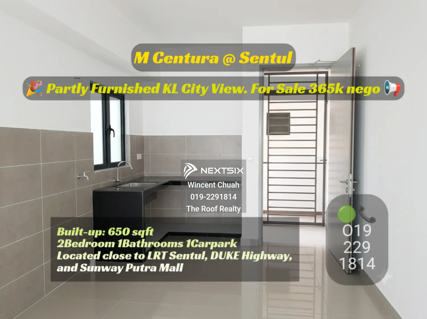 Condominium For Sale in Sentul Kuala Lumpur